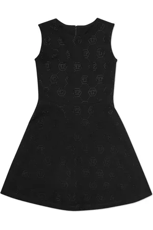 Philipp Plein Robe cloutée à motif monogrammé en clous