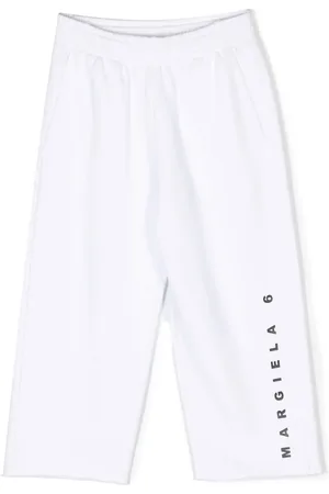 Maison Margiela Pantalon en coton à logo imprimé