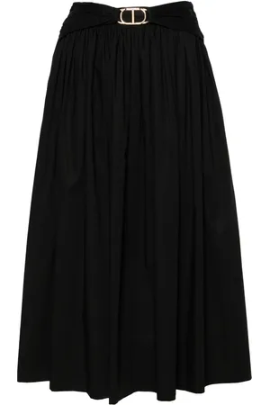 Twin-Set Jupe mi-longue évasée à taille ceinturée