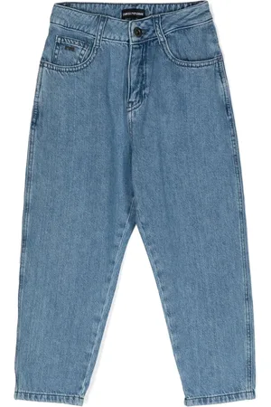 Emporio Armani Jean à plaque logo