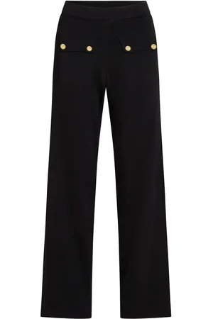 Karl Lagerfeld Pantalon boutonné à logo gravé