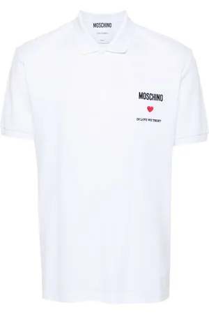 Moschino Polo à slogan brodé
