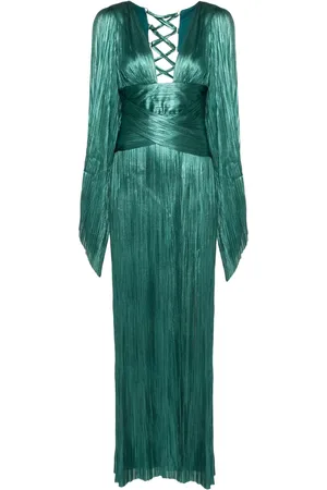 MARIA LUCIA HOHAN Robe longue Alana à design plissé