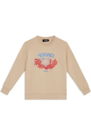 VERSACE T-shirt en coton à logo imprimé