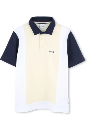 HUGO BOSS Polo en coton à logo imprimé