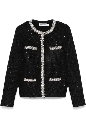 Self-Portrait Veste en maille à sequins
