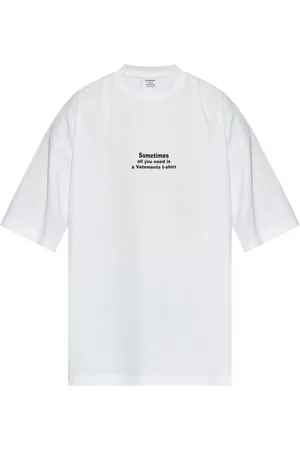 Vetements T-shirt en coton à logo imprimé