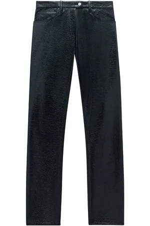 Courrèges Pantalon en vinyle à coupe droite