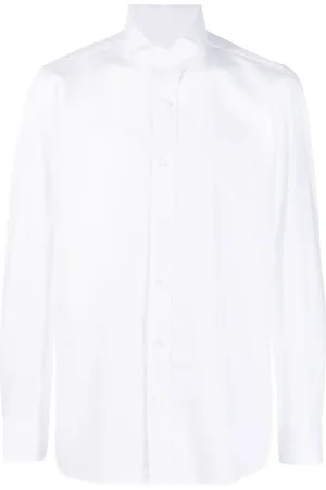 LUIGI BORRELLI NAPOLI Chemise en coton à col italien