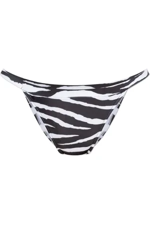 Moschino Bas de bikini à motif zébré