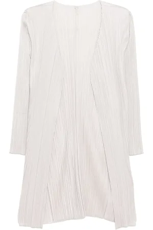 PLEATS PLEASE ISSEY MIYAKE Veste longue à design plissé