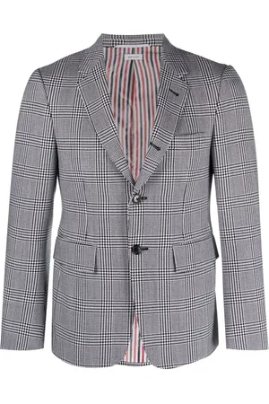Thom Browne Blazer boutonné à carreaux