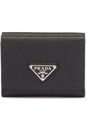 Prada Petit portefeuille à plaque logo