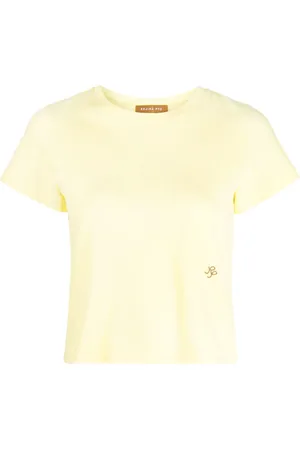 REJINA PYO T-shirt crop à manches courtes