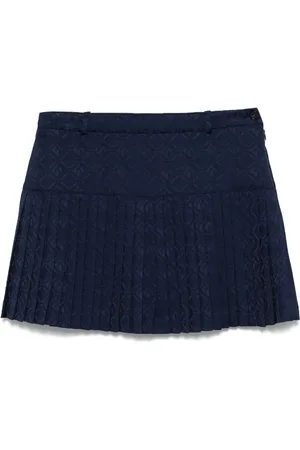 Marine Serre Minijupe à motif Moon Diamond en jacquard
