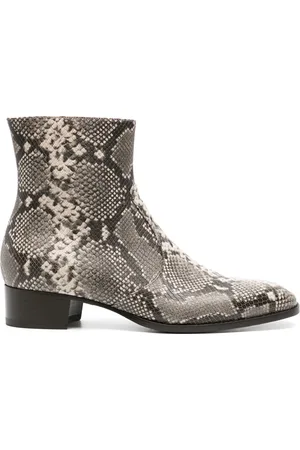 Scarosso Bottines chelsea Warren à imprimé peau de python