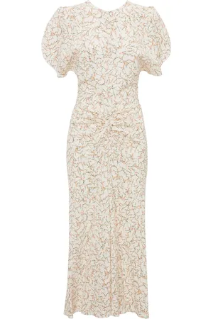 Victoria Beckham Robe mi-longue à fronces