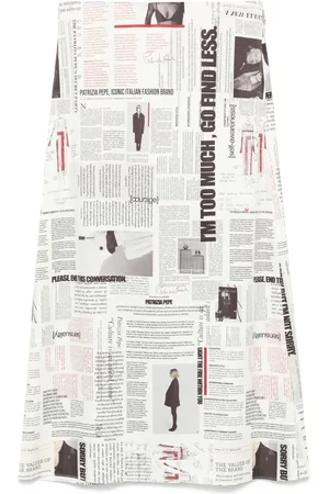 Patrizia Pepe Jupe mi-longue à imprimé graphique