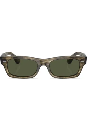 Oliver Peoples Lunettes de soleil Davri à monture rectangulaire