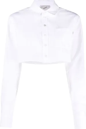 COPERNI Chemise en coton à coupe crop