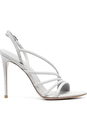 LE SILLA Sandales 115 mm en cuir à design métallisé