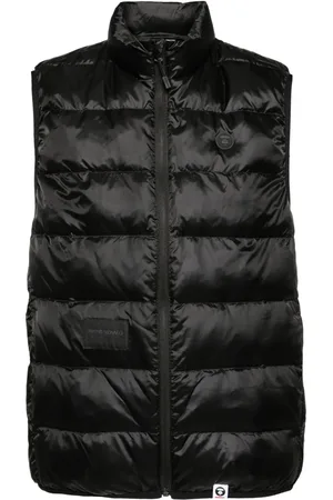 A Bathing Ape Gilet matelassé à patch logo