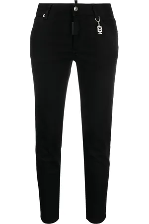 Dsquared2 Jean cigarette à plaque logo