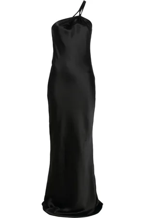 Norma Kamali Robe longue à design asymétrique à une épaule