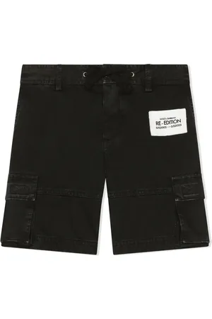Dolce & Gabbana Short en coton à patch logo