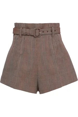 Prada Short en laine à fines rayures