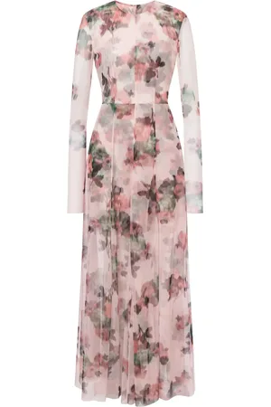 Serafini Robe longue à fleurs