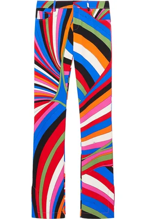 Puccini Pantalon droit à imprimé Iride