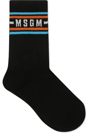 Msgm Chaussettes en maille nervurée