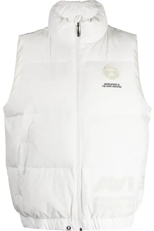 A Bathing Ape Gilet matelassé à patch logo