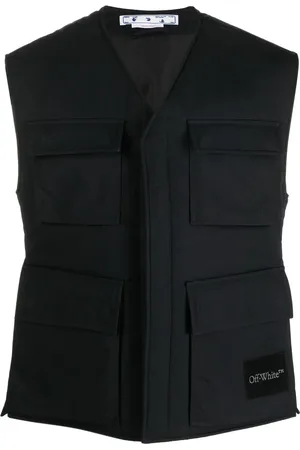 OFF-WHITE Gilet matelassé Wave Tag
