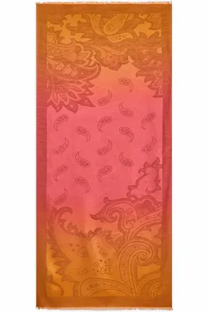 Etro Foulard en soie à imprimé cachemire
