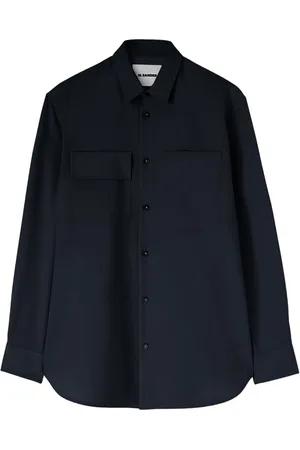 Jil Sander Chemise en laine à manches longues