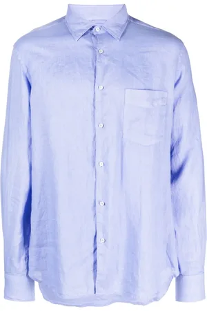 Aspesi Chemise en lin à manches longues