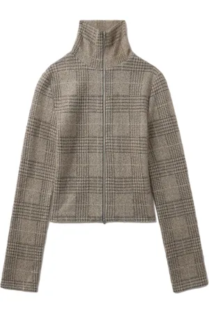 OUR LEGACY Cardigan zippé à carreaux