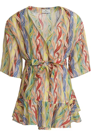 Etro Robe imprimée à taille ceinturée