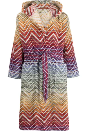 Missoni Peignoir en éponge à motif zig-zag