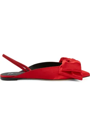 Giuseppe Zanotti Sandales en satin Johanna à détail de nœud