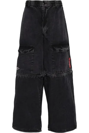 Izzue Pantalon ample à effet délavé