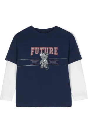 MONNALISA T-shirt superposé à imprimé graphique