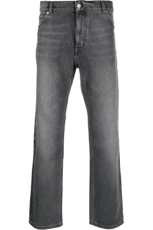 Courrèges Jean droit à logo brodé