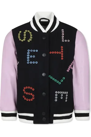 Stella McCartney Veste bomber à logo brodé