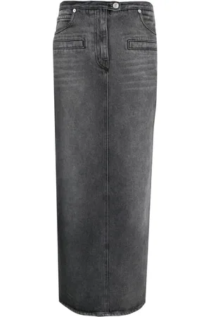 Courrèges Jupe en jean Heritage à effet délavé