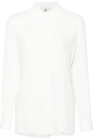 Elisabetta Franchi Blouse à logo en jacquard