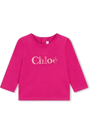 Chloé T-shirt en coton à logo brodé