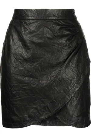 Zadig & Voltaire Minijupe portefeuille en cuir